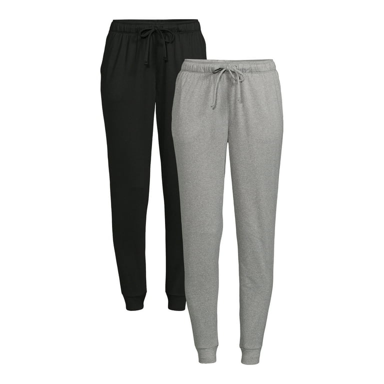 Athletic Works Women's Joggers, 2-Pack