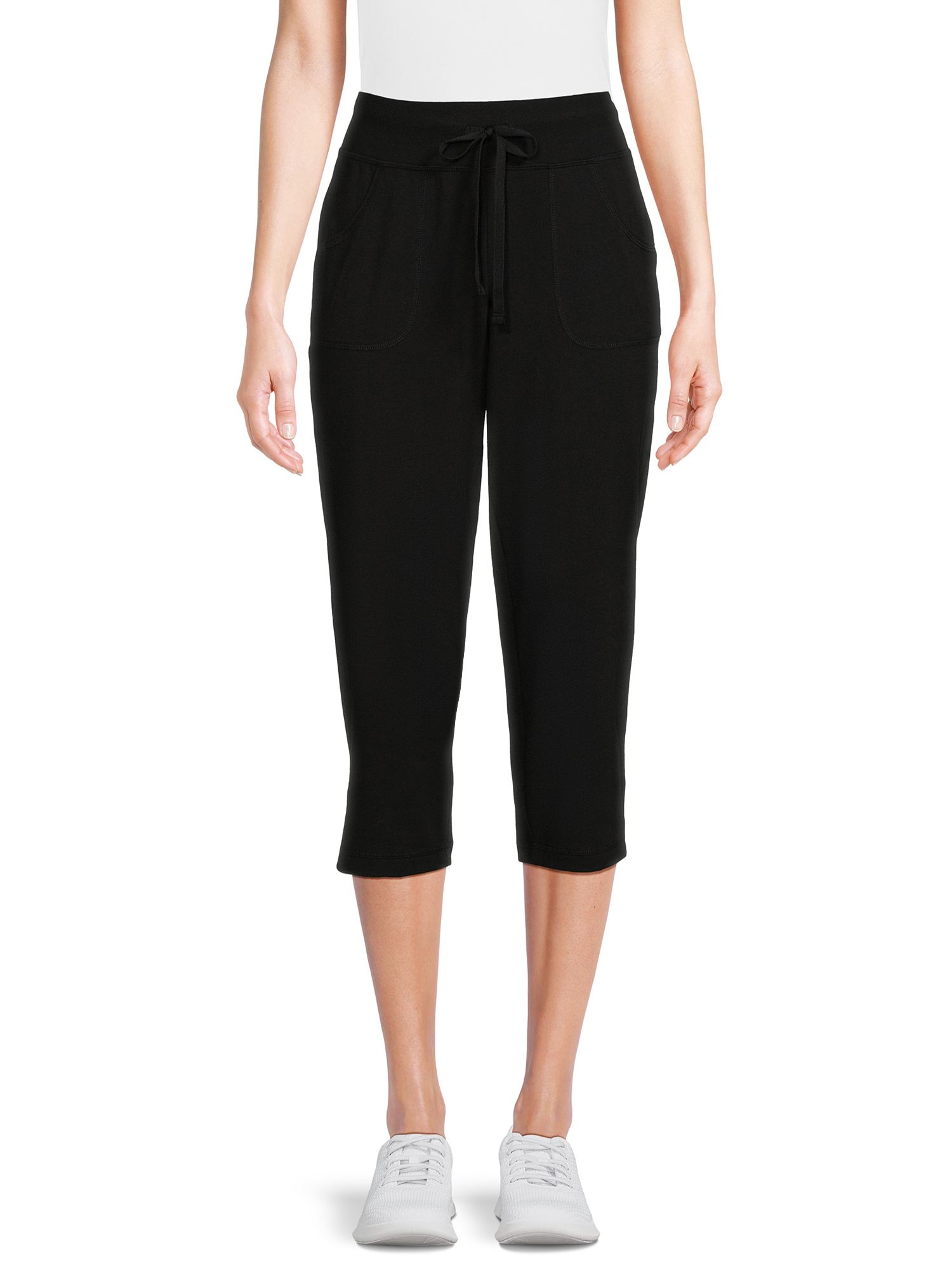 Athletic Works Women's Knit Capri Pants with Pockets, Sizes XS-XXXL ...