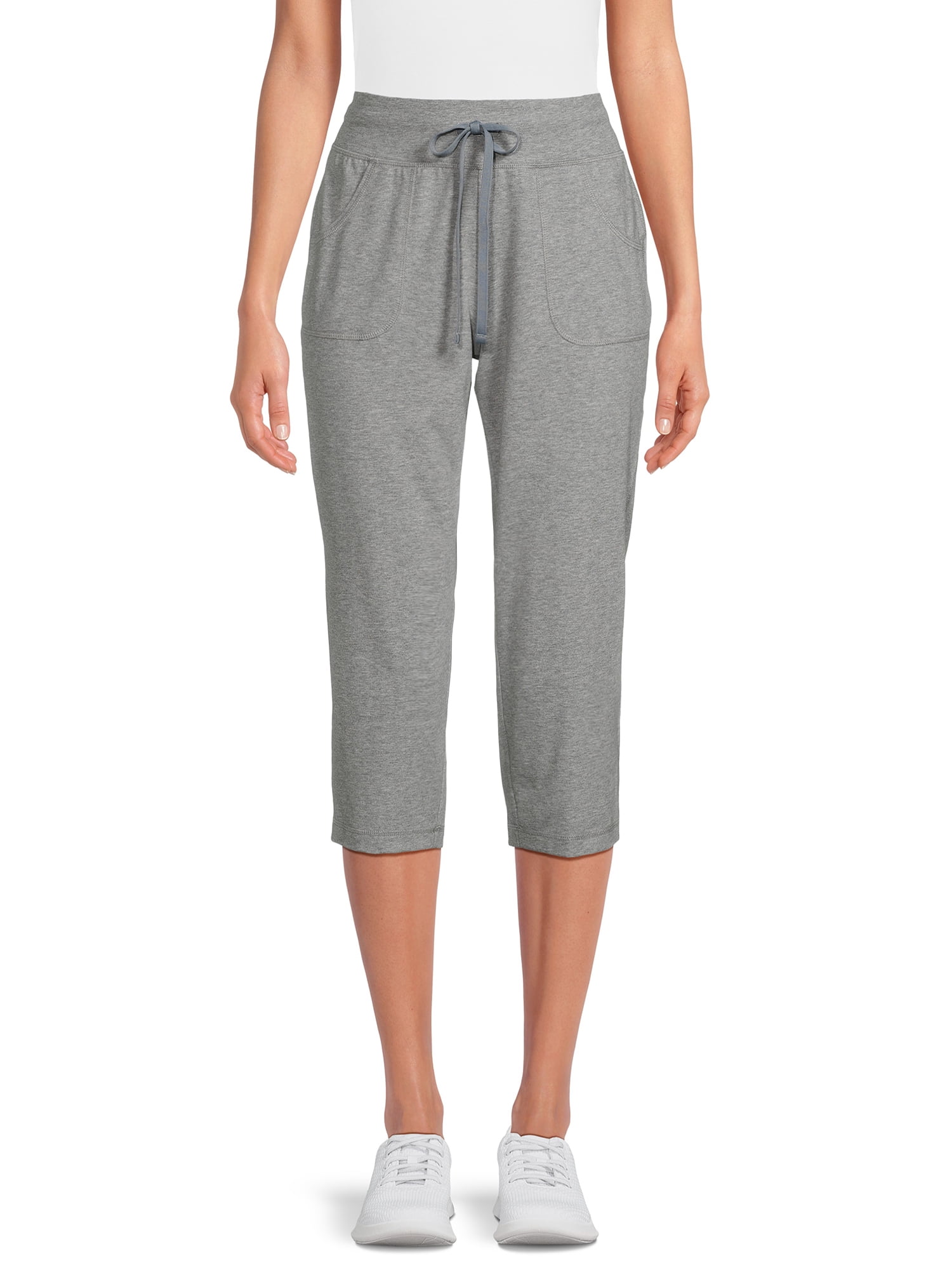 Athletic Works Women's Knit Capri Pants with Pockets, Sizes XS-XXXL ...