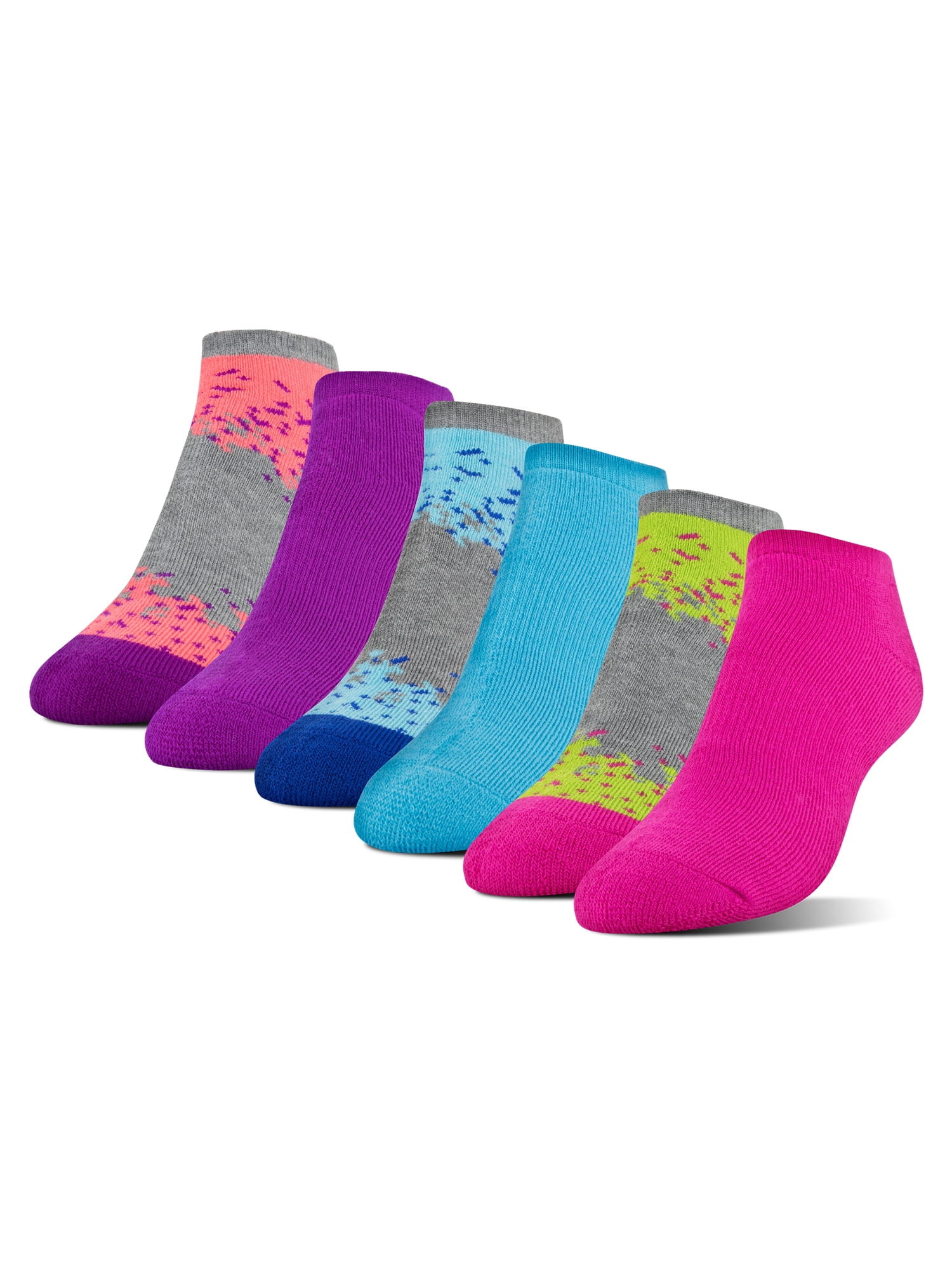 Athletic Works Women's Maxcushion Full Cushion No Show Socks, 6 Pairs