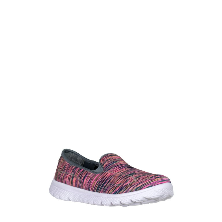 Athletic works women's medium and wide best sale width knit slip on shoe