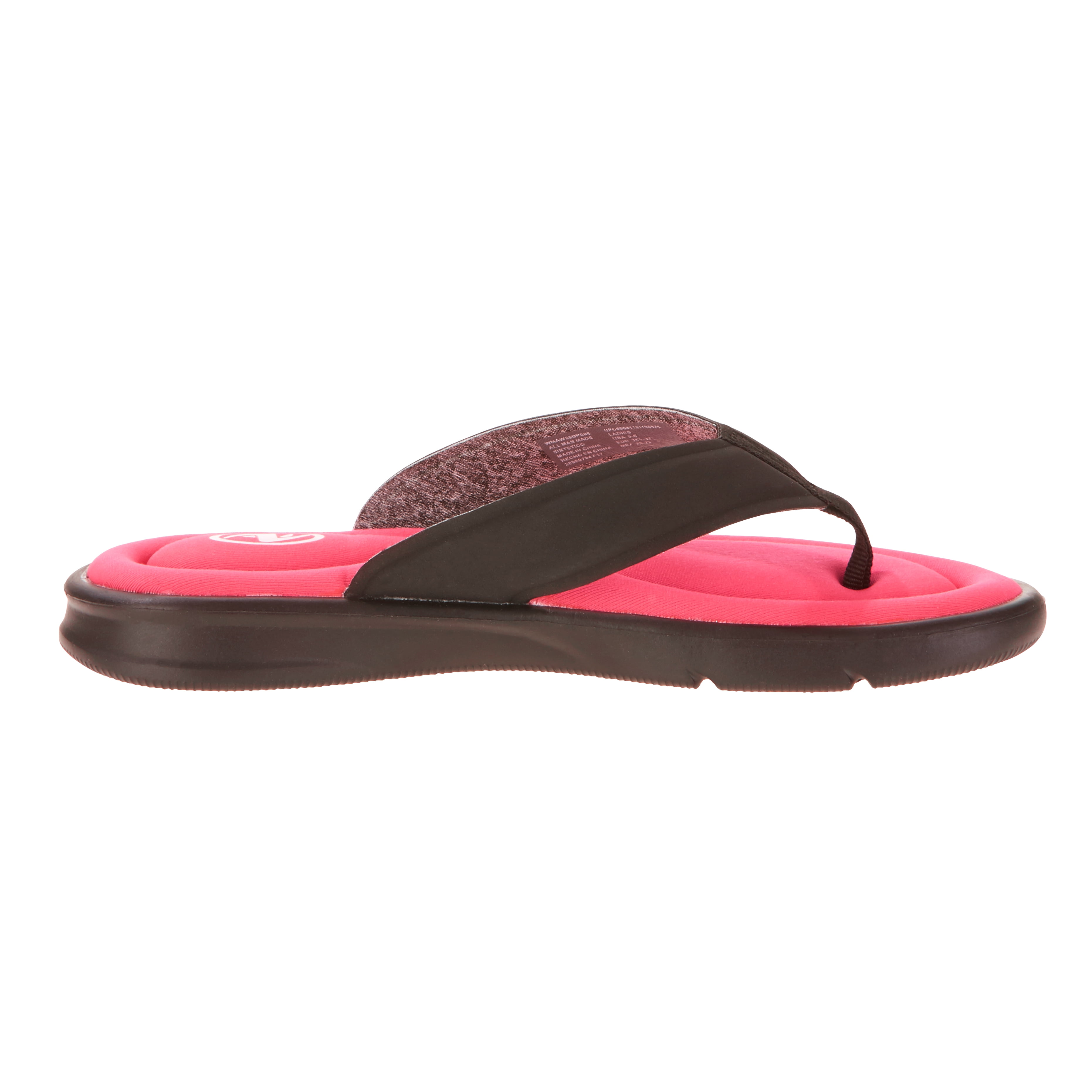 Athletic Works Women's Memory Foam Thong Sandal 