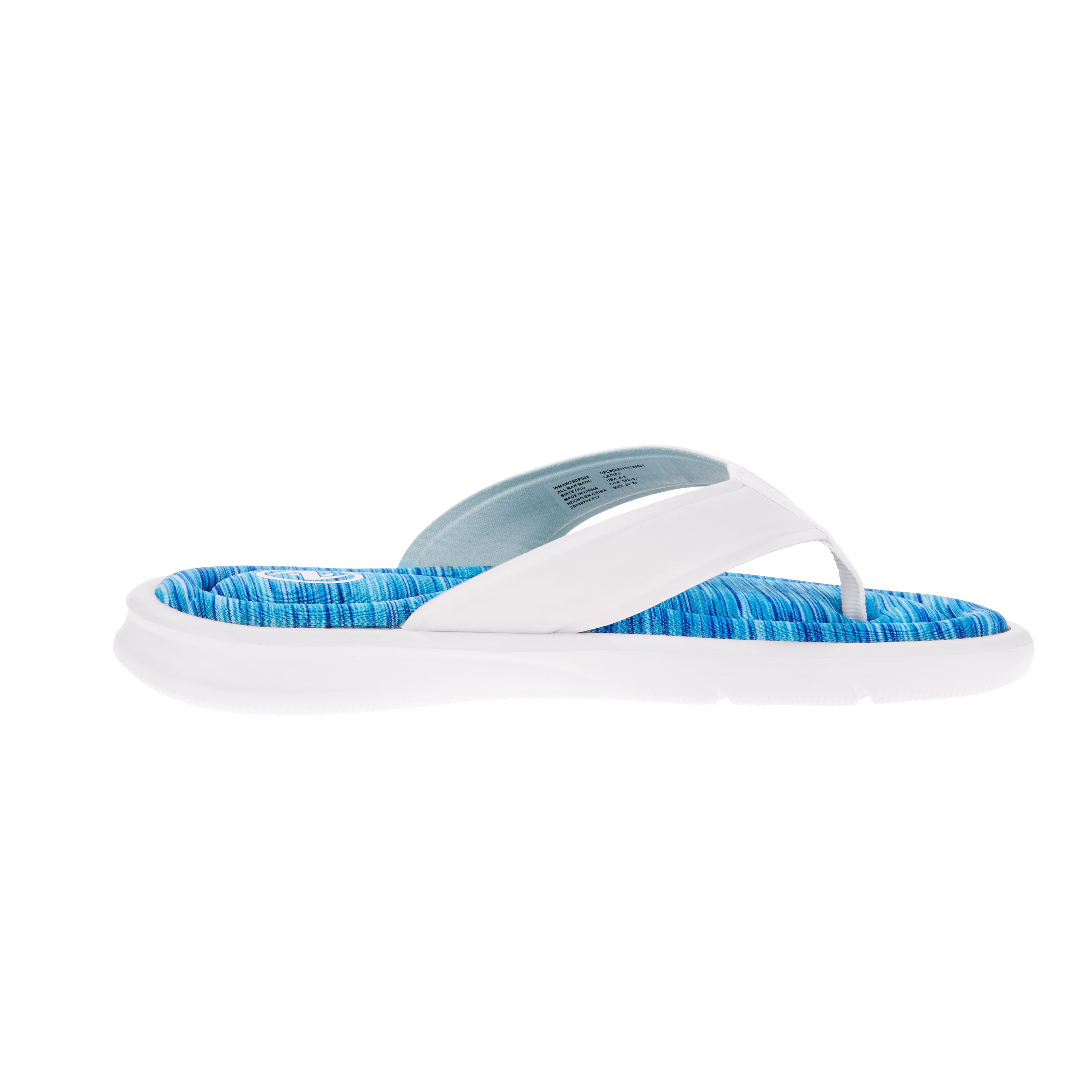 Athletic Works Women s Memory Foam Thong Sandal Walmart