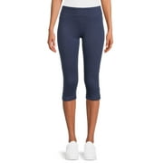 Athletic Works Women's Mid Rise Slim-Leg Capri Leggings, Sizes S-XXL