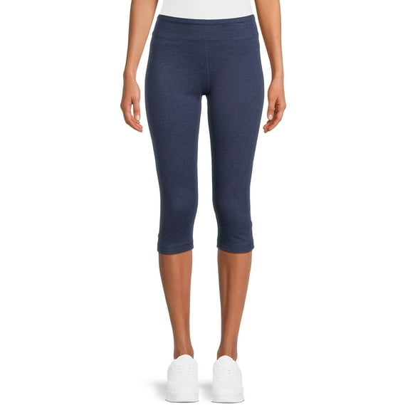 Athletic Works Women's Mid Rise Slim-Leg Capri Leggings, Sizes S-XXL