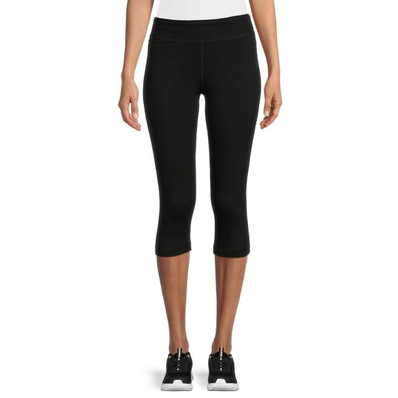 Athletic Works Women's Mid Rise Slim-Leg Capri Leggings, Sizes S-XXL