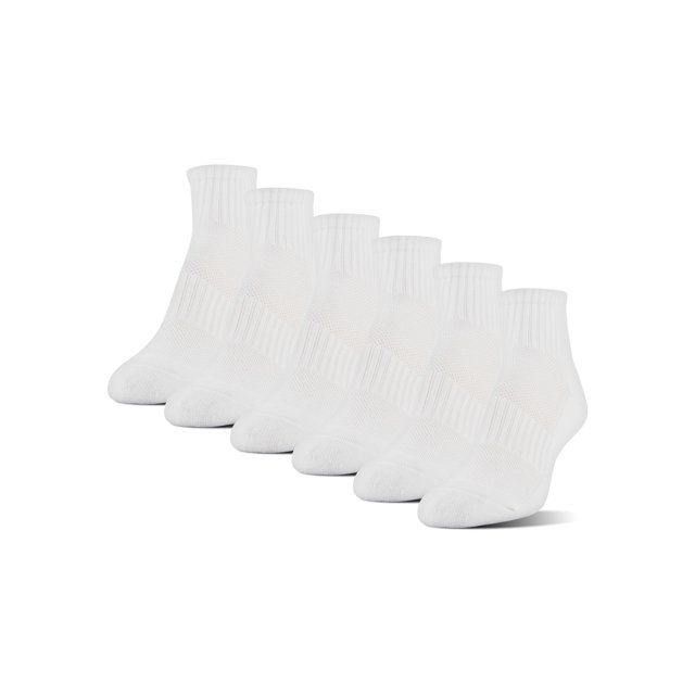 Athletic Works Women's Midcushion Ankle Socks, 6 Pairs