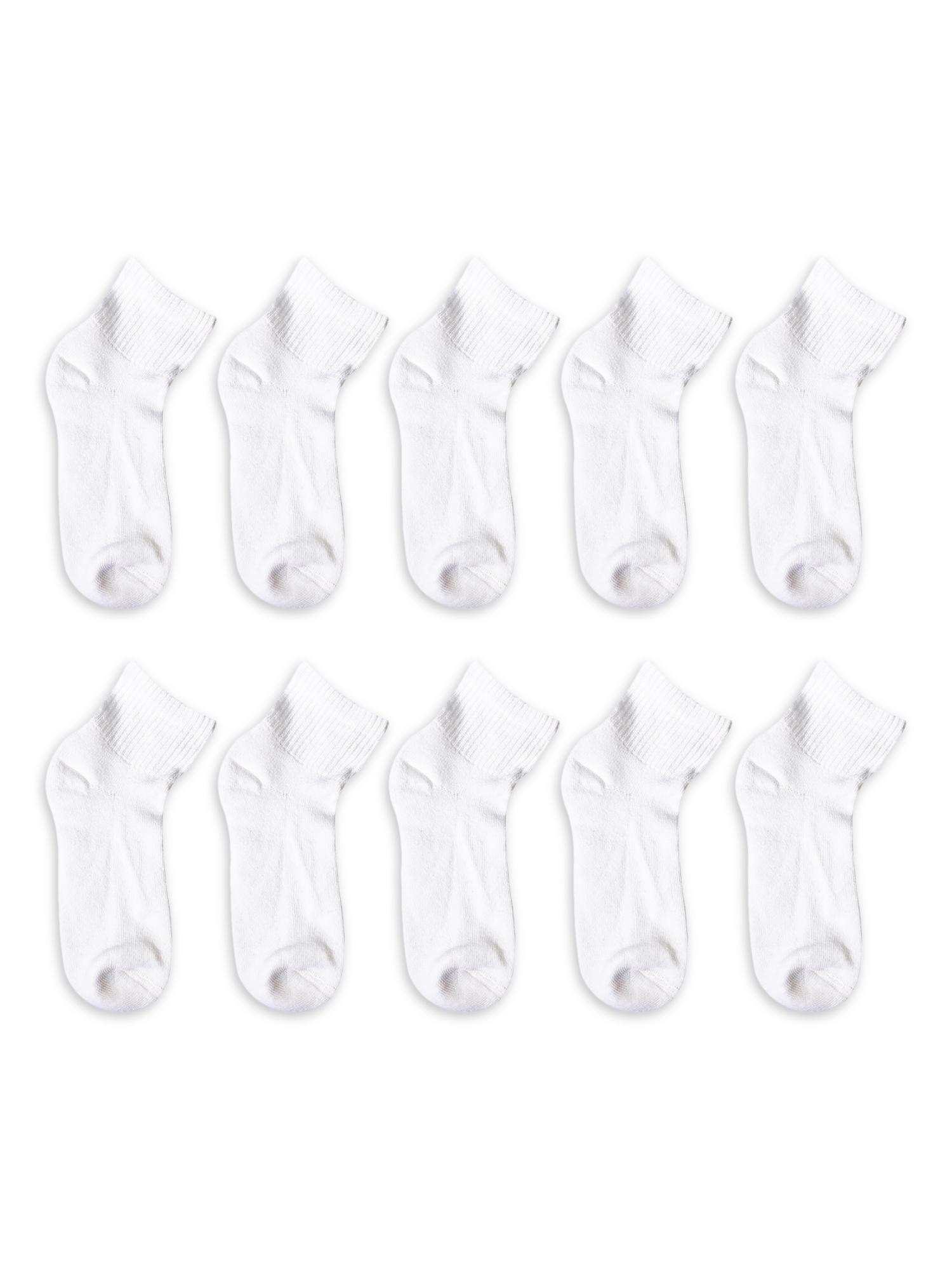 Athletic Works Women's NonCushioned Ankle Sock, 10 Pack