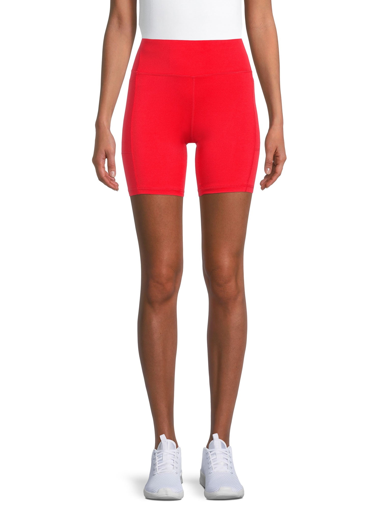 Athletic Works Women s Performance Bike Shorts Walmart