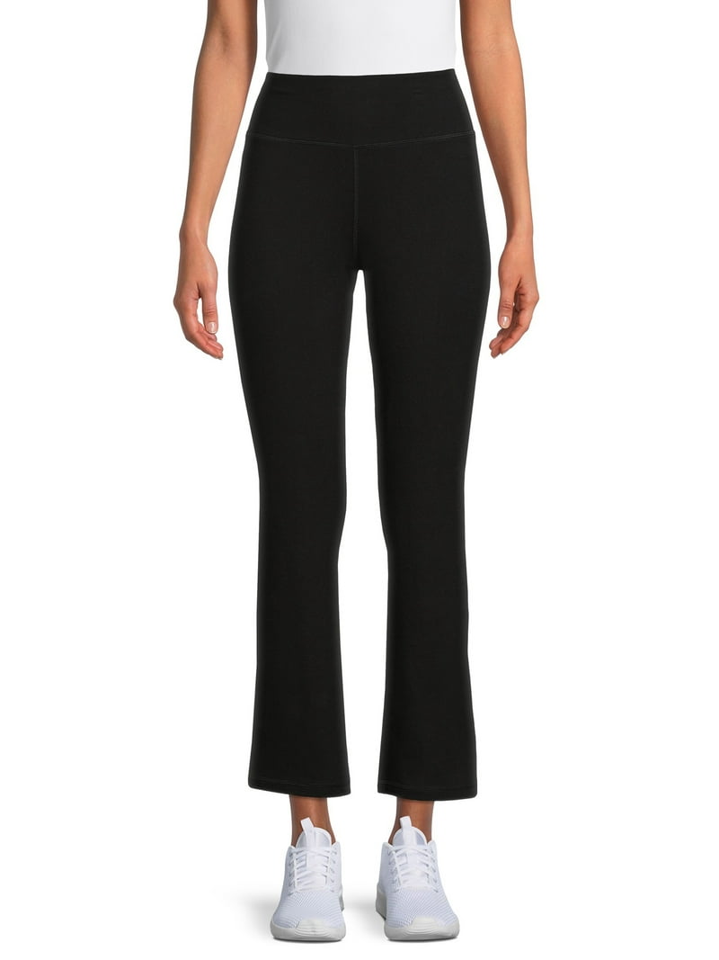 Athletic Works Women's Petite Straight Leg Pants, Cotton