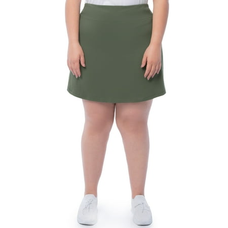 Athletic Works Women's Plus Active Skort, Sizes 0X-5X