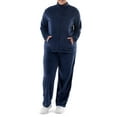 Athletic Works Women's Plus Active Velour ZipUp Tracksuit Set, 2Piece