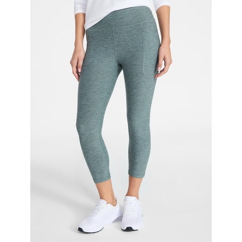 Athletic Works Women's ButterCore Capri Leggings with Pockets, Sizes XS-XXL