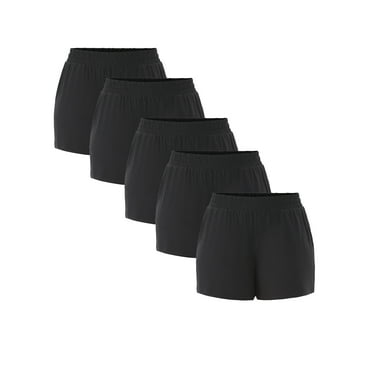 Athletic Works Women's and Women’s Plus ButterCore Soft Performance Gym Shorts, Available in 1, 2 and 5-Pack, Sizes XS-4X