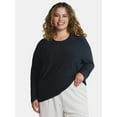 thumbnail image 1 of Athletic Works Women's and Women's ButterCore Tee with Long Sleeves, Sizes XS-4X, 1 of 6