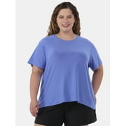 Athletic Works Women's and Women's Plus ButterCore Tee with Short Sleeves, Sizes XS-4X