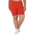 thumbnail image 1 of Athletic Works Women's Plus Core Active Dri-Works Bike Shorts, 1 of 3