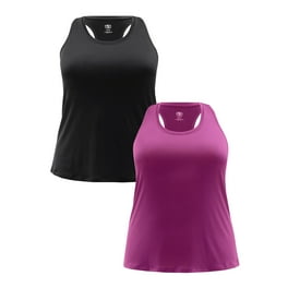 Athletic Works Women s Active Repreve Racerback Tank Top 2 Pack Walmart