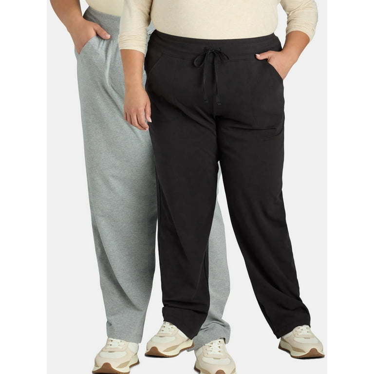 Athletic works women's active knit pants sales
