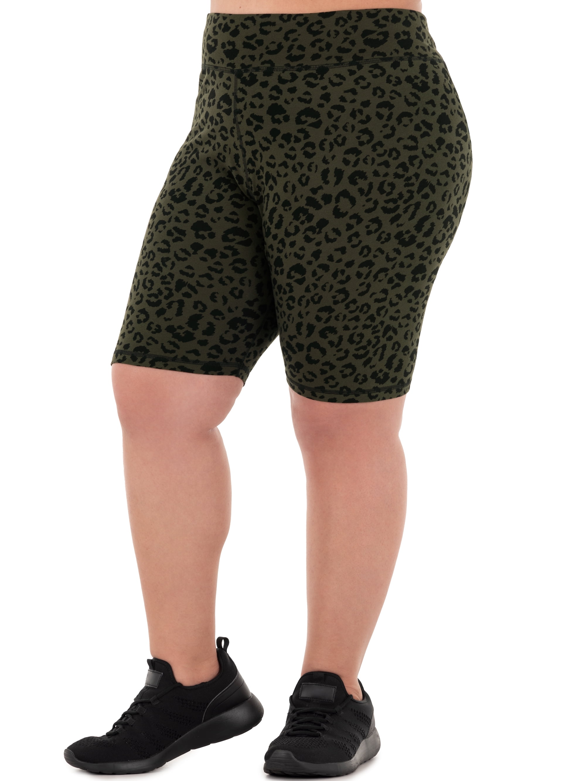 Athletic Works Women's Plus Printed Core Active Bike Short
