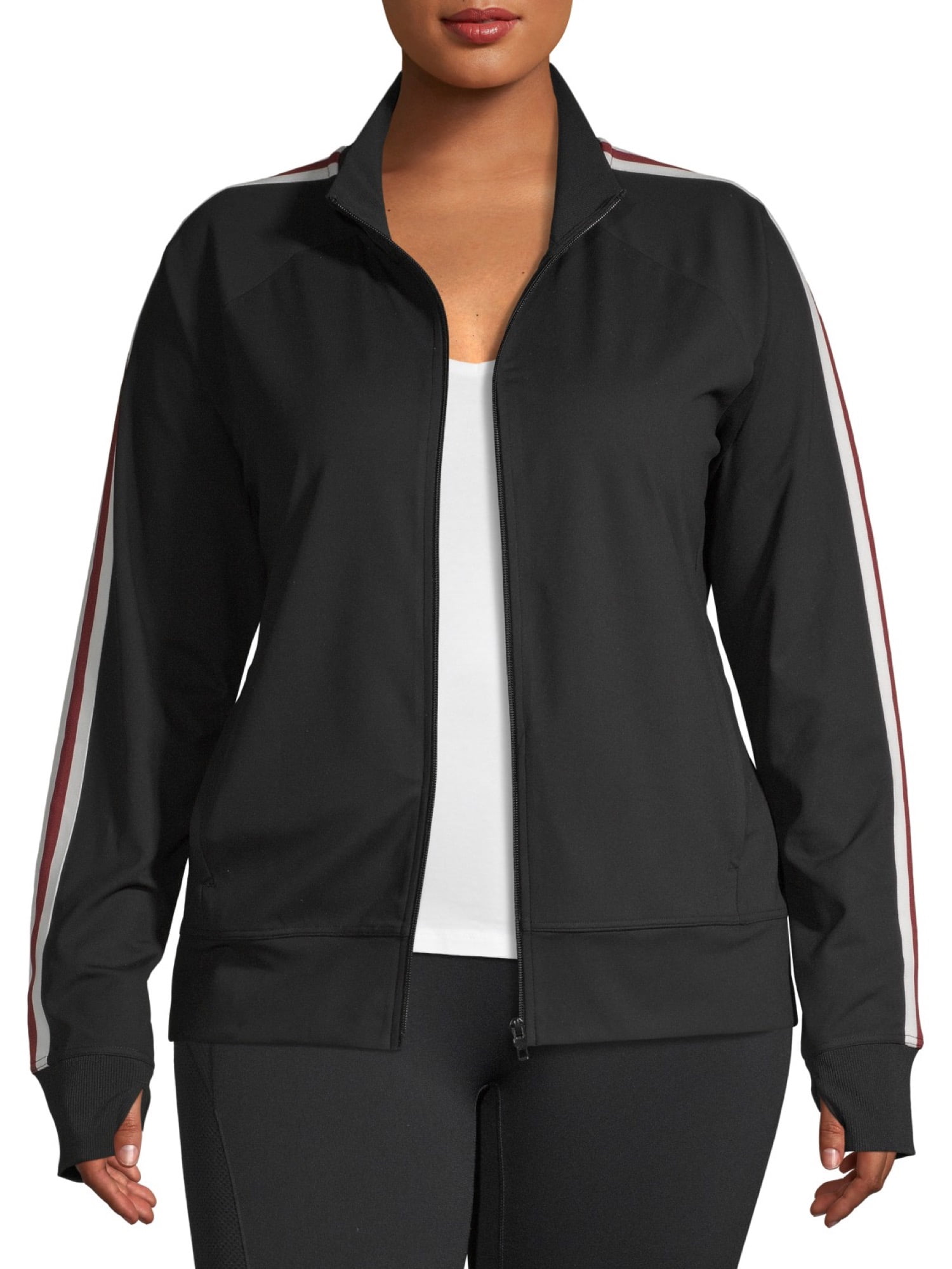 Athletic Works Women's Plus SIze Active Zipup Track Jacket