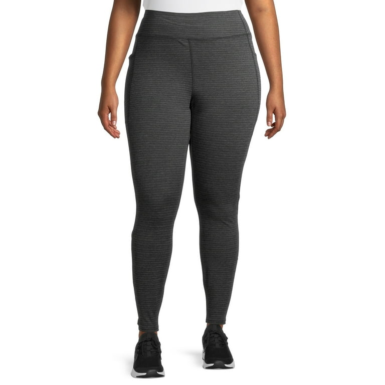 Athletic Works Women's Plus Size 2 Pocket Active Workout Leggings - Walmart .com