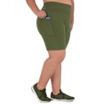 thumbnail image 1 of Athletic Works Women's Plus Size 9" High Waisted Active Media Pocket Bike Short, 1 of 3