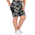 thumbnail image 1 of Athletic Works Women's Plus Size 9" High Waisted Active Media Pocket Bike Short, 1 of 5