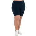 thumbnail image 1 of Athletic Works Women's Plus Size 9" High Waisted Active Media Pocket Bike Short, 1 of 6