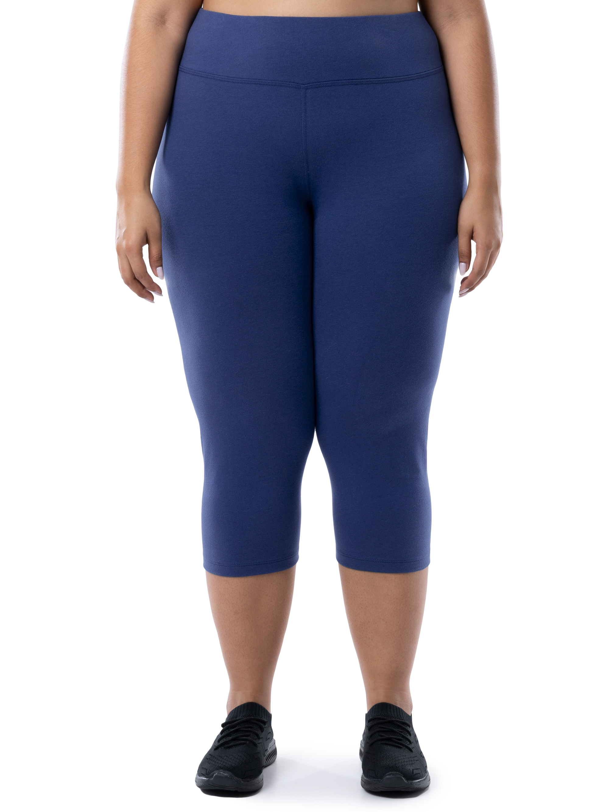 Women's PlusSize Stretch Jersey Capri Legging