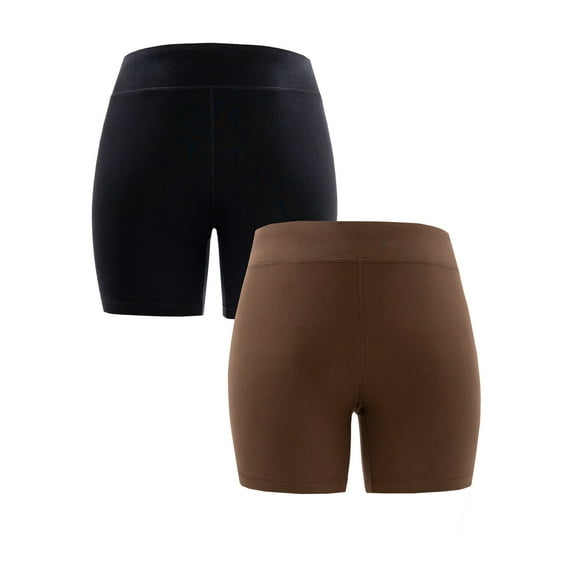 Athletic Works Women's Plus Size Core Active Dri-Works Bike Short, 2-Pack