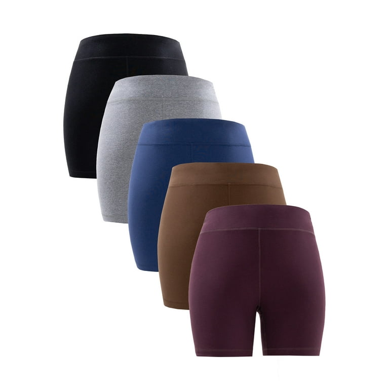 Athletic Works Women s Plus Size Core Active Dri Works Bike Short 5 Pack Walmart