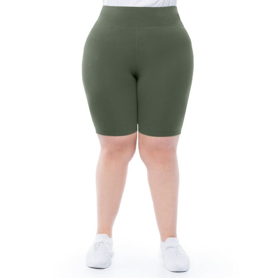 Athletic Works Women's Plus Size Core Active Dri-Works Bike Shorts