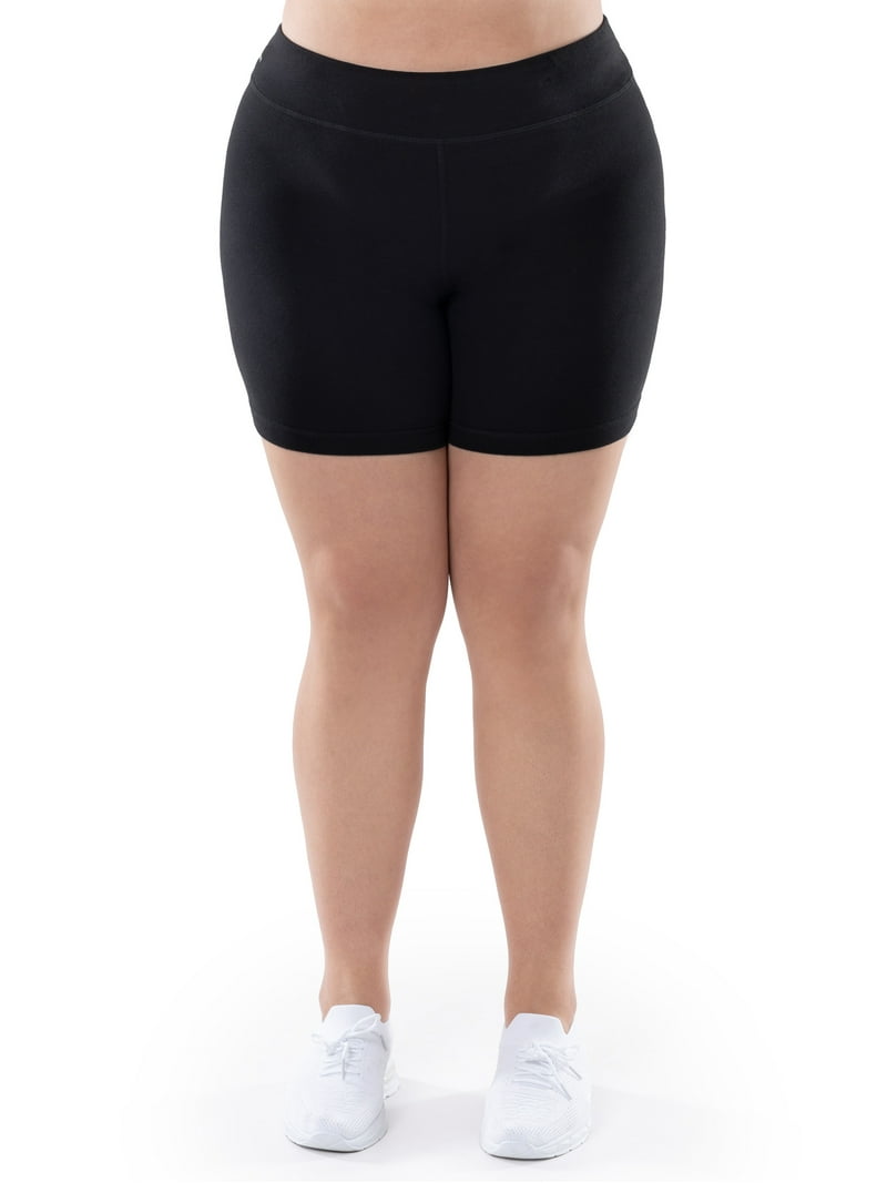 Athletic Works Women's Plus Size Bike Shorts with Dri-Works
