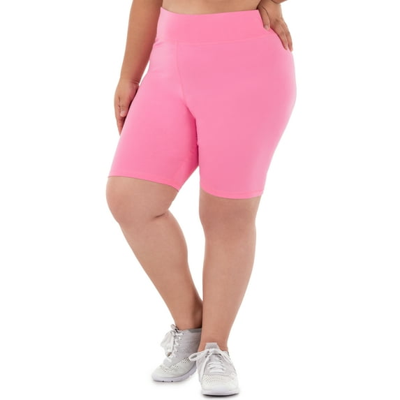 Athletic Works Women's Plus Size Core Active Dri-Works Bike Shorts