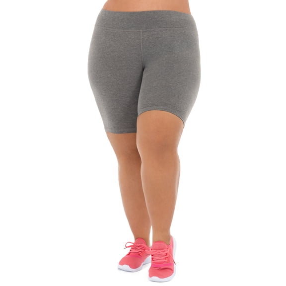 Athletic Works Women's Plus Size Core Active Dri-Works Bike Shorts