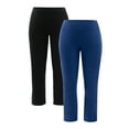 thumbnail image 1 of Athletic Works Women's Plus Size Core Active Relaxed Fit Pants, 2-Pack, 1 of 15