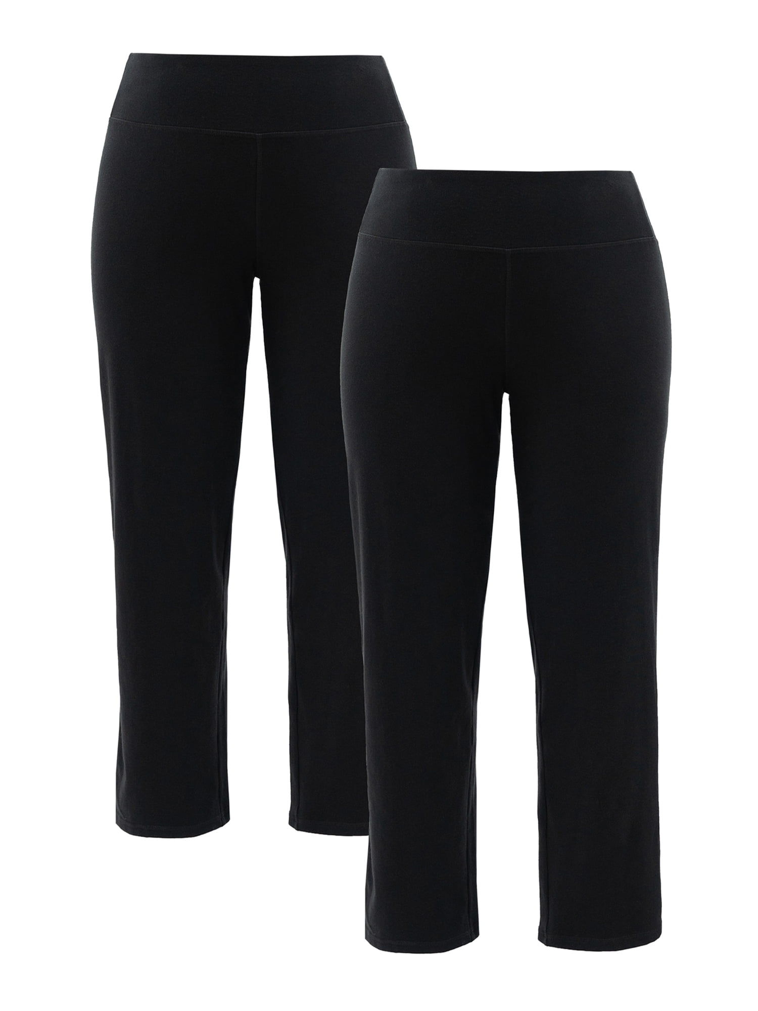 Athletic Works Women's Plus Size Core Active Relaxed Fit Pants, 2-Pack 