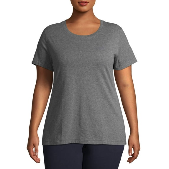 Athletic Works Women's Plus Size Core Crewneck Short Sleeve T-Shirt