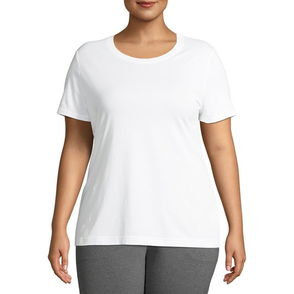Athletic Works Women's Plus Size Core Crewneck Short Sleeve T-Shirt