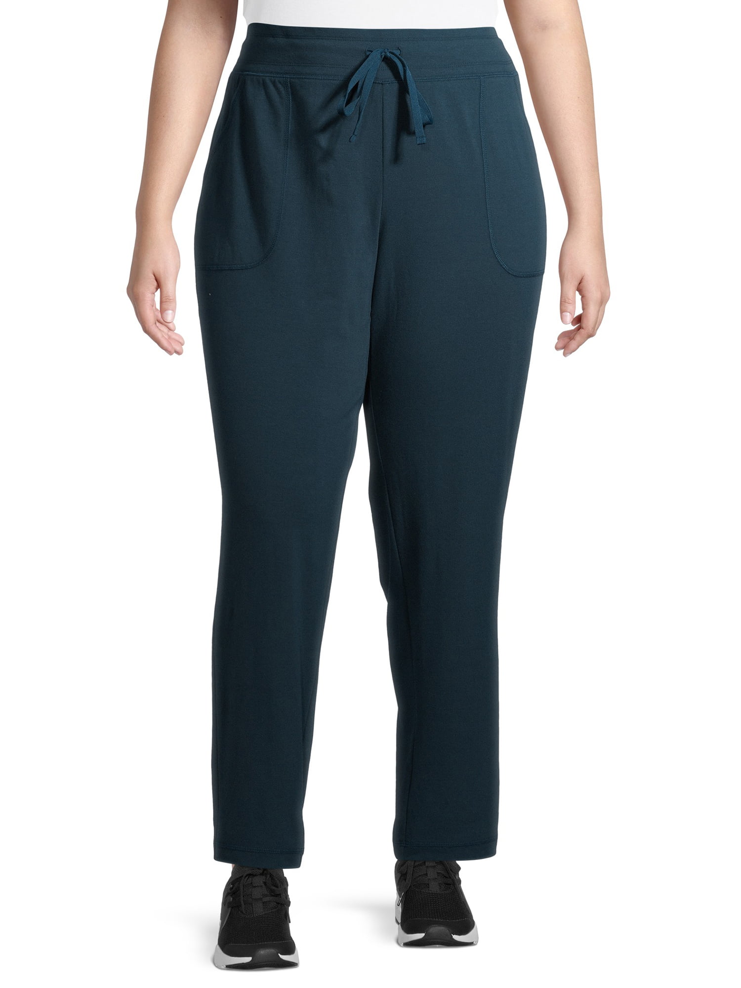 Athletic Works Women's Plus Size Core Knit Pants - Walmart.com