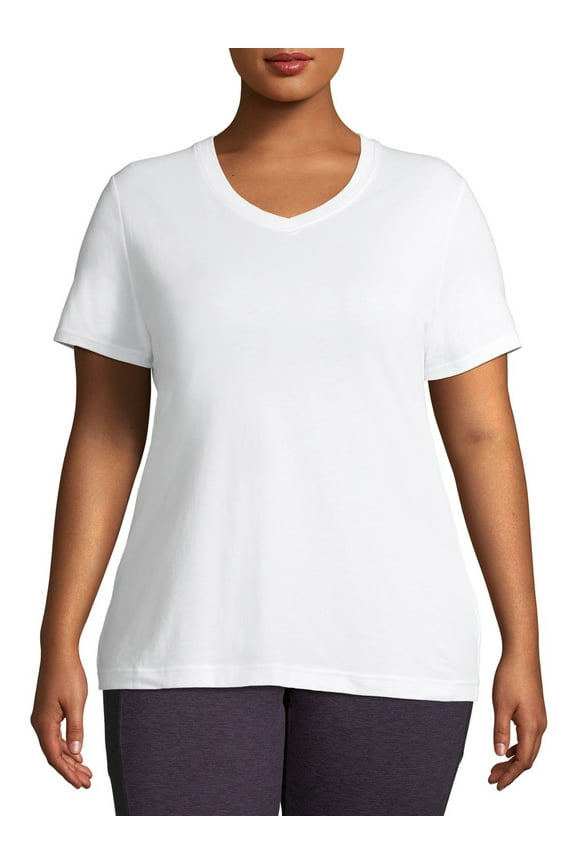 Women's Plus Size Core V-Neck Short Sleeve T-Shirt
