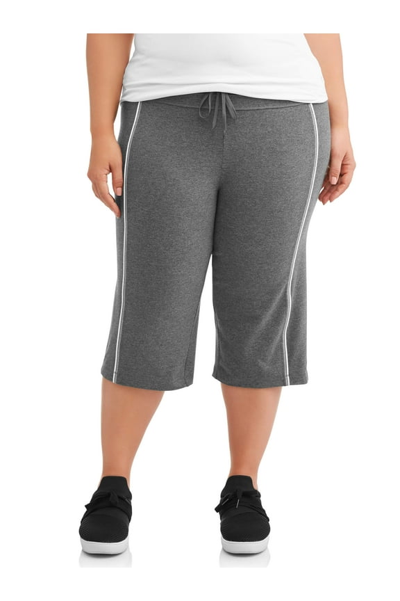 Women's Plus Size Dri More Piped Bermuda Pants