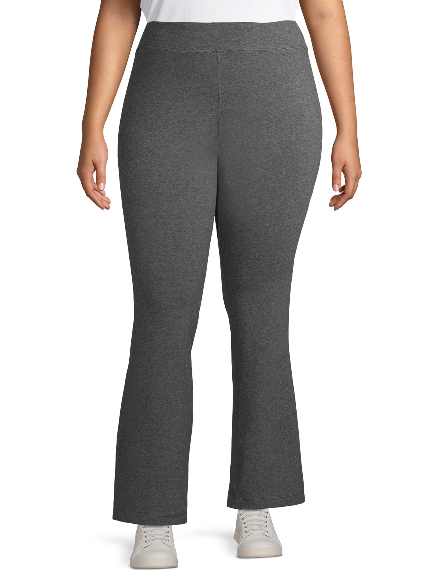 Athletic Works Women's Plus Size Flared Yoga Sweatpants - Walmart.com