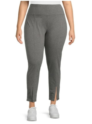 Athletic Works Women's Plus Size Pull-On Knit Pants, 30” Inseam 