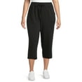 Athletic Works Women's Plus Size Knit Capri Pants, 22” Inseam, Sizes 1X