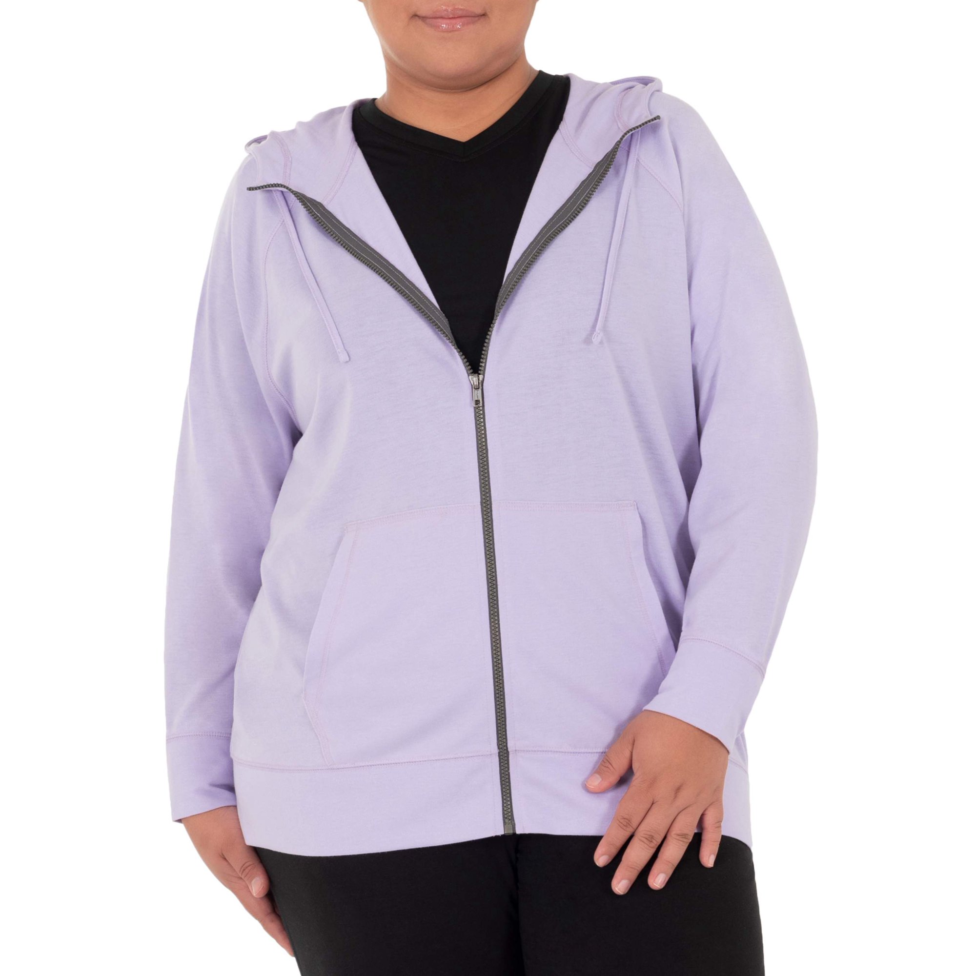 Athletic Works Women's Plus Size Lightweight Zip-Up Hoodie - Walmart.com
