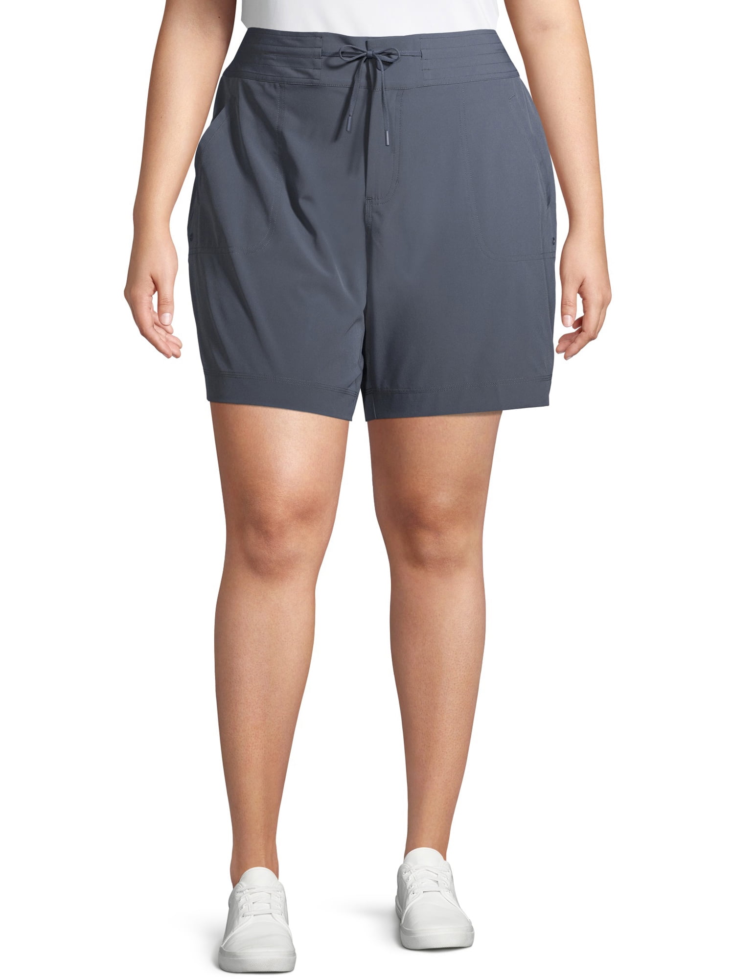 Athletic Works Women's Plus Size Mid Rise Lightweight Woven Commuter