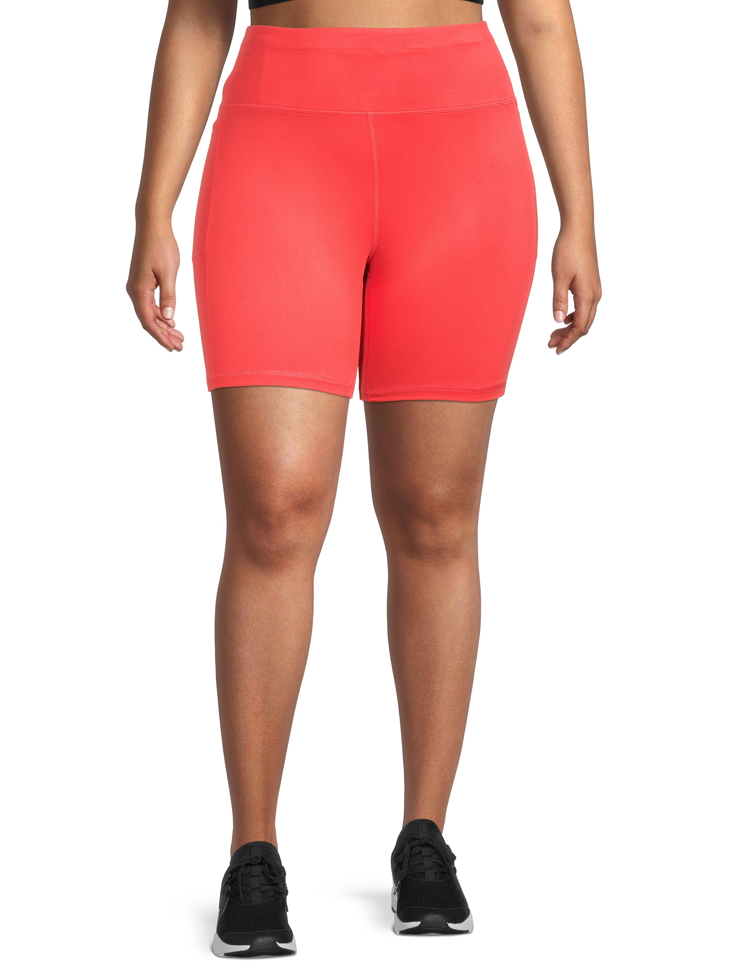 Athletic Works Women's Plus Size Print Bike Shorts