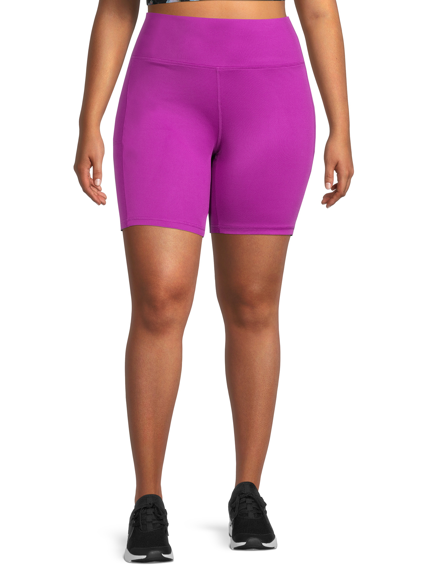 Athletic Works Women's Plus Size Print Bike Shorts
